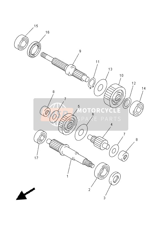 Yamaha VP250 2015 Transmisión para un 2015 Yamaha VP250